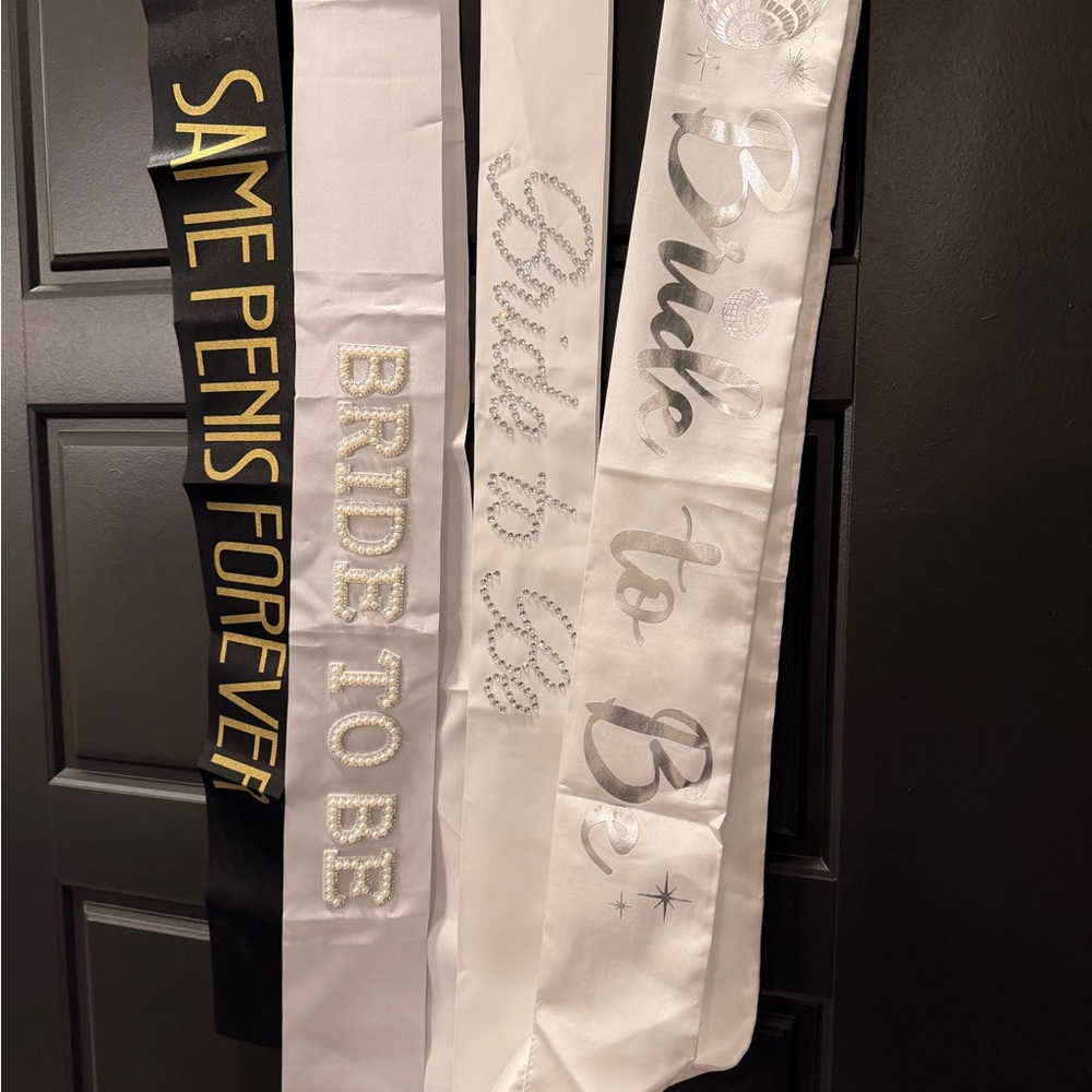 Bridal Sash Set with Fun Sayings